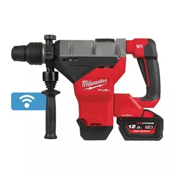 Перфоратор Milwaukee M18 FHM-121C FUEL ONE-KEY, аккумуляторный, SDS-Max, 11 Дж, 380 об/мин, 2900 уд/мин, 18V, 12 А·ч, Li-Ion, один акб, пластиковый кейс, 10.2 кг (4933464894)
