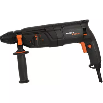 Перфоратор NEXTTOOL PF-900/30, сетевой, SDS-Plus, 900Вт, 2.8 Дж, 1200 об/мин, 5900 уд/мин, пластиковый кейс, 6кг (748424)