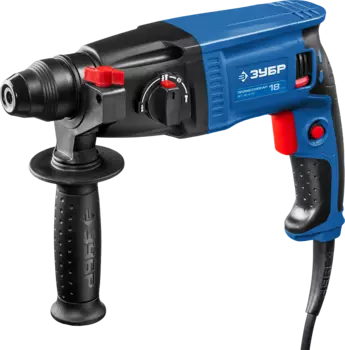 Перфоратор ЗУБР ЗП-18-470, сетевой, SDS-Plus, 470Вт, 1.4 Дж, 1750 об/мин, 7400 уд/мин, 2.4кг