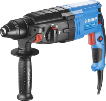 Перфоратор ЗУБР ЗП-26-800 К, сетевой, SDS-Plus, 800Вт, 3 Дж, 1200 об/мин, 4800 уд/мин, кейс, 3.3кг