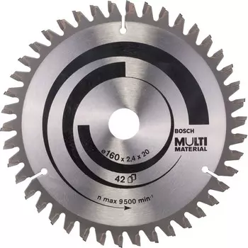 Пильный диск BOSCH MULTIMATER, 160мм x 16/20 универсальный, 42T, 1шт. (2608640503)