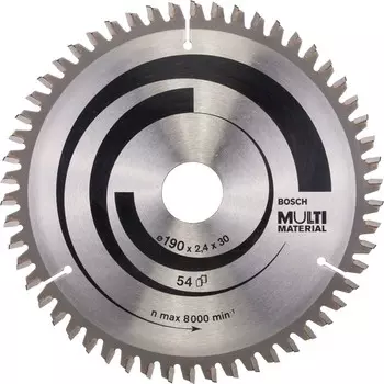 Пильный диск BOSCH MULTIMATER, ⌀190мм x 30мм универсальный, 54T, 1шт. (2608640509)
