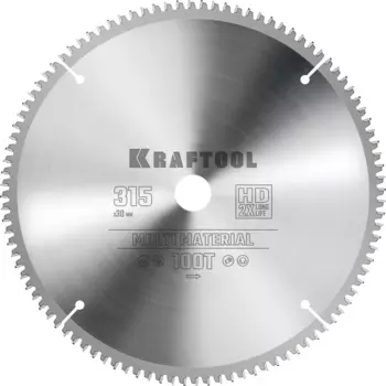 Пильный диск Kraftool Multi Material, 315 мм x 30 мм по алюминию, идеальный рез, 96Т, 1 шт. (36953-315-30)
