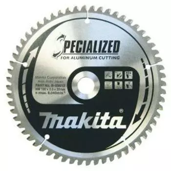 Пильный диск Makita Specialized, 355мм x 30мм алюминий и пластик, аккуратный рез, 120Т, 1шт. (B-12522)