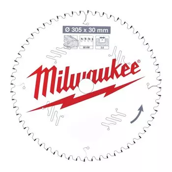 Пильный диск Milwaukee, 305 мм x 30 мм по дереву, чистый/точный рез, 60T, 1 шт. (4932471321)