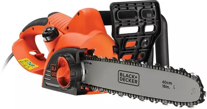 Пила цепная BLACK+DECKER CS2040-QS, 2000Вт, шина 40см, шаг 3/8 дюйма, 5.5кг