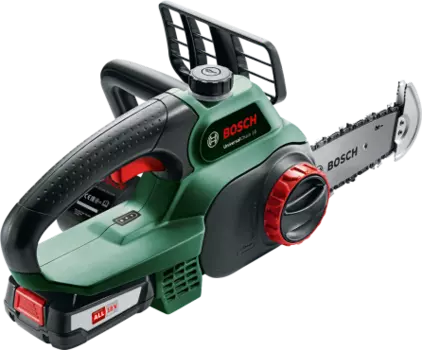 Пила цепная BOSCH UniversalChain 18, шина 20 см, аккумуляторная, 18В, 2.5 А·ч, Li-Ion, 3кг (06008B8000)