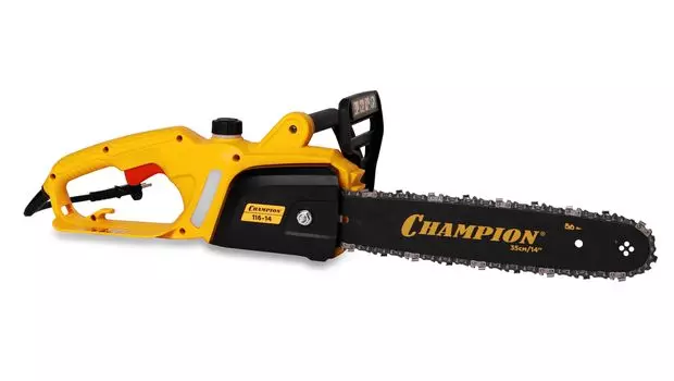 Пила цепная Champion 116-14, 1.6 кВт, шина 35 см, шаг 3/8 дюйма, 3.14 кг (116-14)