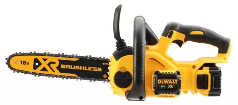 Пила цепная DeWALT XR 18 B DCM565P1, шина 30 см, шаг 3/8 дюйма, аккумуляторная, 18В, 5 А·ч, Li-Ion, 3.6кг