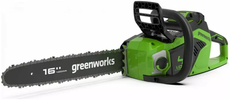 Пила цепная Greenworks GD40CS18, шина 40 см, шаг 3/8 дюйма, аккумуляторная, 40 В, 2 А·ч, Li-Ion, 3.8 кг, АКБ+З/У (2005807UA)