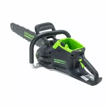 Пила цепная Greenworks GD82CS51, 3.4 кВт, бесщеточный, шина 51 см, шаг 0.325 дюйма, аккумуляторная, 82 В, 5 А·ч, Li-Ion, 6.1 кг, АКБ+З/У (2008307UB)