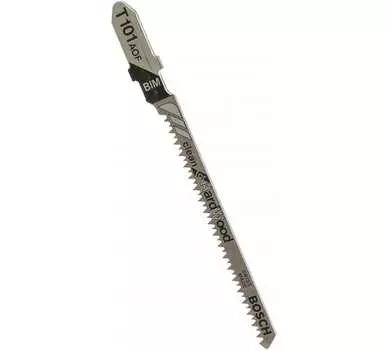 Пилка для лобзика Bosch T101AOF L83ммx57мм, криволинейный рез, по дереву, 5шт. (2.608.634.233)