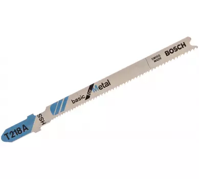 Пилка для лобзика Bosch T218A L92ммx67мм, криволинейный рез, по металлу, 5шт. (2.608.631.032)