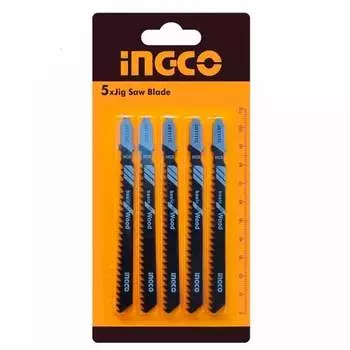 Пилка для лобзика Ingco, дерево, 5шт. (JBT111C)