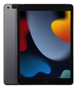 Планшет Apple iPad 2021 10.2" 2160x1620 IPS, Apple A13 Bionic, 3Gb RAM, 64Gb, 3G/4G LTE, WiFi, BT, iOS, серый космос (MK473FD/A)
