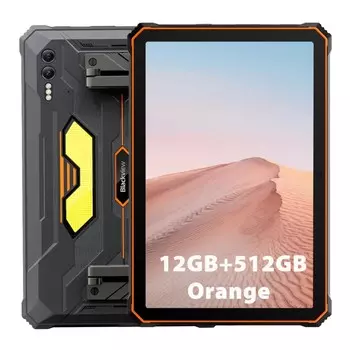 Планшет Blackview Active 10 Pro 11" 1920x1200 IPS, MediaTek Dimensity 7300, 12Gb RAM, 512Gb, 3G/4G LTE/5G, WiFi, BT, 30 А·ч, Android 14, оранжевый (BKV-10PRO12-512.OR)