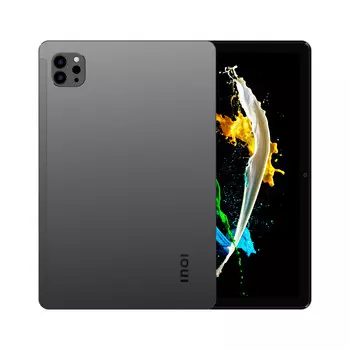 Планшет INOI inoiPad 10.1" 1280x800 IPS, Unisoc Tiger T310, 4Gb RAM, 128Gb, 3G/4G LTE, WiFi, BT, 6 А·ч, Android 13, серый (4660042759098)