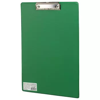 Планшет с зажимом Brauberg А4, ПВХ, зеленый (222663)