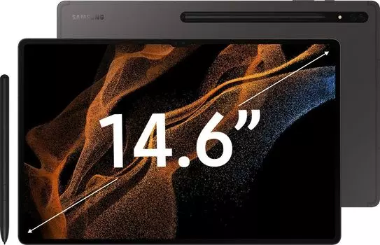Планшет Samsung Galaxy Tab S8 Ultra SM-X900NZAACAU 14.6" 2960x1848 Super AMOLED, Snapdragon 898, 8Gb RAM, 128Gb, WiFi, BT, 11.2 А·ч, Android 12, графит (SM-X900NZAACAU)