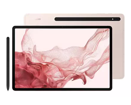 Планшет Samsung Galaxy Tab S8+ (Wi-Fi) 12.4" 2800x1752 Super AMOLED, Snapdragon 898, 8Gb RAM, 128Gb, WiFi, BT, Android 12, розовое золото (SM-X800NIDAMEA)