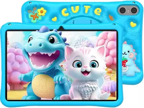 Планшет Teclast P30T Kids 10.1" 1280x800 IPS, Allwinner A523, 4Gb RAM, 128Gb, WiFi, BT, 6 А·ч, Android 14, синий