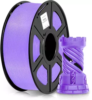 Пластик Cactus CS-3D-PETG-1KG-PURPLE, PETG, 1.75 мм x 316 м, пурпурный для 3D принтера (CS-3D-PETG-1KG-PURPLE)