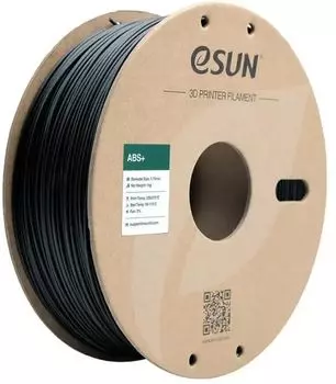 Пластик eSUN ABS+175B1, ABS, 1.75 мм x 385 м, черный для 3D принтера (ABS+175B1)