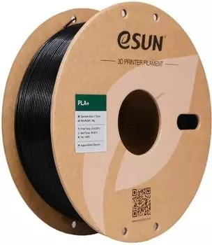 Пластик eSUN PLA+175B1, PLA, черный для 3D принтера (PLA+175B1)