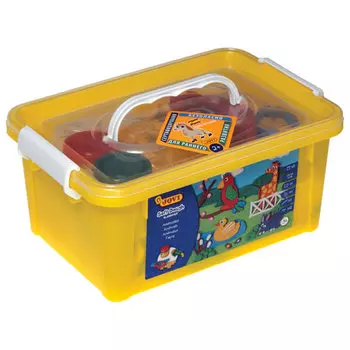 Пластилин JOVI набор, "Зоопарк", 5 цветов, 20 предметов, 475, 5 цветов, 250г (227553)