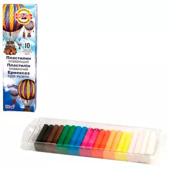 Пластилин Koh-I-Noor Archimedes, 10 цветов, 100г (013171700000RU)