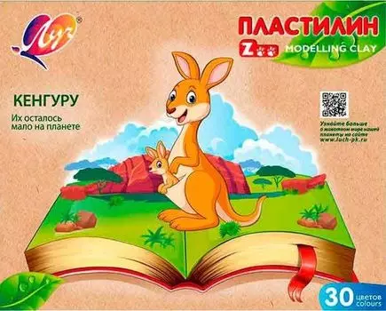 Пластилин ЛУЧ Zoo, 30, 450г (31С 2064-08)