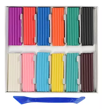 Пластилин SILWERHOF Солнечная коллекция, 12, 180г (956153-12)