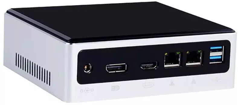 Платформа HIPER NUG NUGi710510U, Intel Core i7-10510U 1.8 ГГц 2xDDR4 SODIMM, 1x2.5" HDD/SSD, WiFi, черный/белый (NUGi710510U)