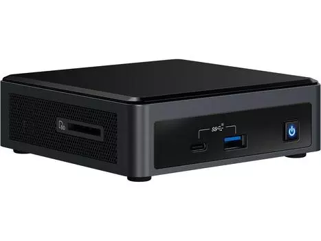 Платформа Intel NUC 10 Performance NUC10I3FNKN1, Intel Core i3-10110U 2.1 ГГц 2xDDR4 SODIMM, 1x2.5" HDD/SSD, 1xM.2 SSD, WiFi, BT, черный/серый (BXNUC10I3FNKN1) без кабеля питания!