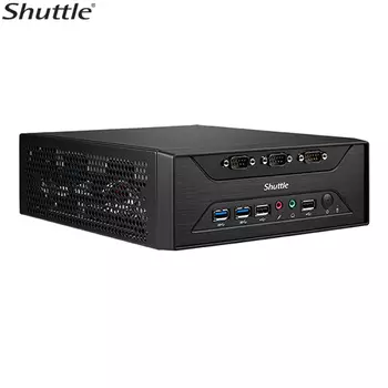 Платформа Shuttle XPC Slim XC60J, Intel Celeron J3355 2 ГГц 2xDDR3L SODIMM, 1x3.5" HDD/SSD, 1xM.2 SSD, WiFi, черный
