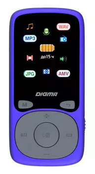 Плеер Digma B4 8Gb, синий (B4BL)