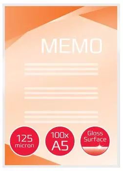 Пленка для ламинирования GBC 125мкм, A5, 100 шт., глянцевая (3200749)