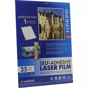 Пленка Lomond 2810003 для лазерной печати, односторонняя, матовая, A4, 78 г/м, 25 шт., белый (2810003)