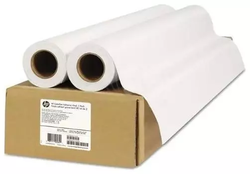 Пленка рулон 24"(610мм) x 22.9м, втулка 2" (50.8мм), 168г/м², матовая, 2 рулона, самоклеящаяся, HP Everyday Adhesive Matte Polypropylene (C0F18A)