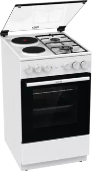 Плита комбинированная Gorenje GK5A11WG, белый/черный (GK5A11WG)
