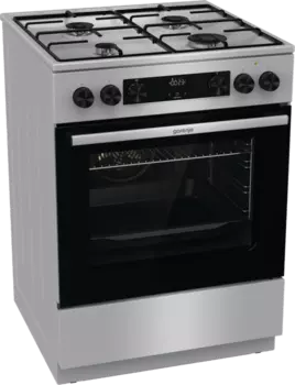 Плита комбинированная Gorenje GKS6C70XJ, нержавеющая сталь (GKS6C70XJ)