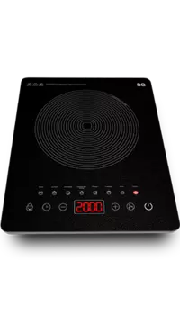 Плита компактная электрическая BQ HP102B, стеклокерамика, индукционная, 2000Вт, конфорок - 1шт., черный