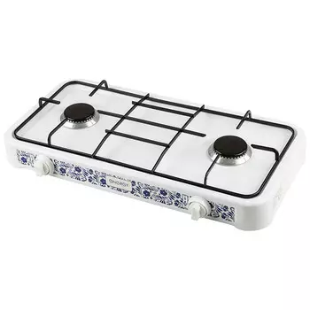 Плита компактная электрическая Energy EN-002, нержавеющая сталь, конфорок - 2 шт., белая (144024)