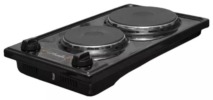 Плита компактная электрическая Лысьва ЭПБ 22, эмалированная, 2200Вт, конфорок - 2шт., черный (ЭПБ 22)