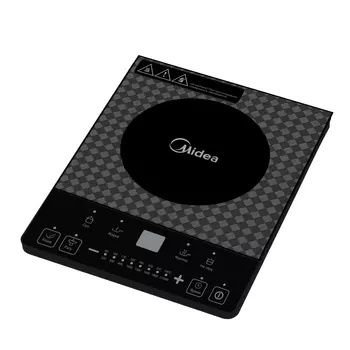 Плита компактная электрическая MIDEA MC-IN2200, стекло, индукционная, 2100Вт, конфорок - 1шт., черный (MC-IN2200)