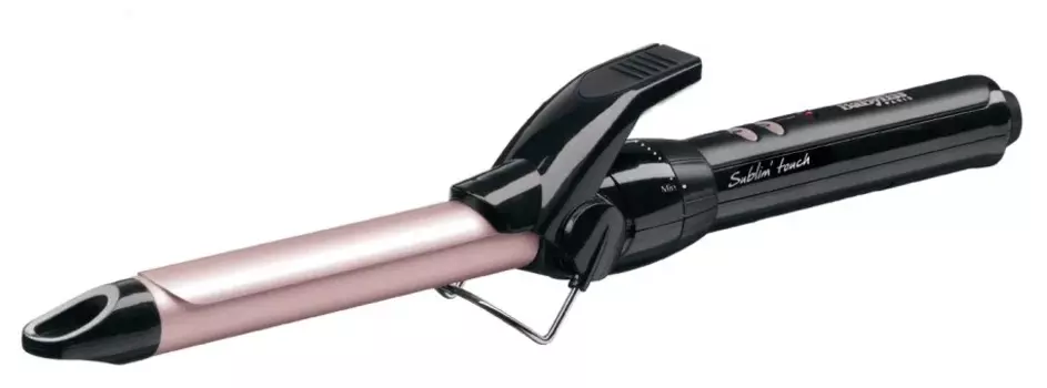 Плойка Babyliss C319E, 180°C, 45 Вт, керамика покрытие, режимов: 10, петля для подвешивания, 1.9 м, черный (C319E)