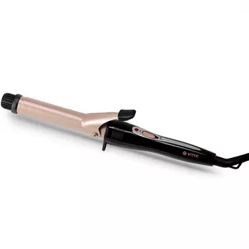 Плойка Vitek VT-2508 BK, 180°C, 30 Вт, керамико-турмалиновое покрытие, режимов: 3, 1.8 м, черный (2508-VT-01)