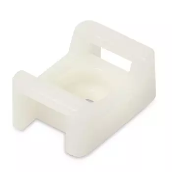 Площадка для крепления стяжек Hyperline TM-2S8C, 9.5 мм x 14.9 мм, 100 шт., под винт, белый (17262)