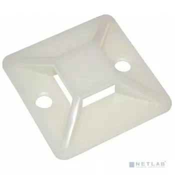 Площадка для крепления стяжек IEK, 100шт., белый (1518044)