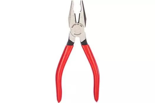 Плоскогубцы 160 мм, инструментальная сталь, усиленная кромка, полированное покрытие, пластиковые рукоятки, KNIPEX (KN-0301160)